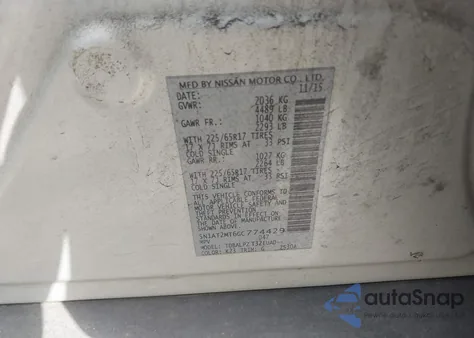 2016 Nissan Rogue S z USA, uszkodzony, nr VIN 5N1AT2MT6GC774429